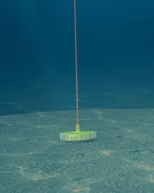 Suction anchor foundation for offshore wind