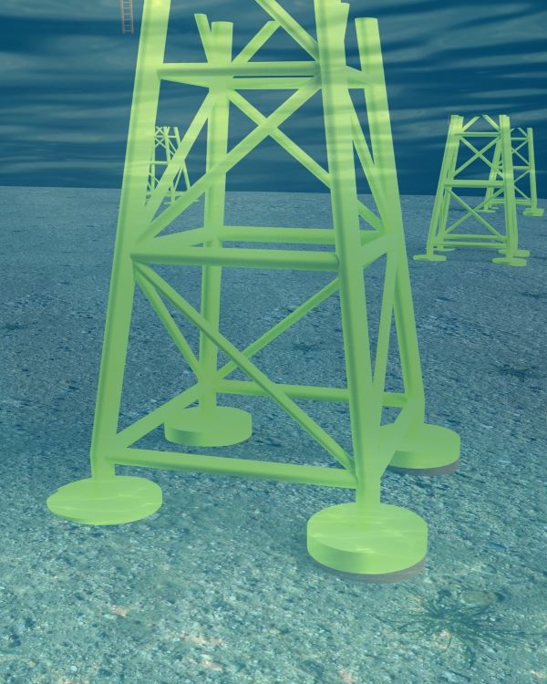 Suction buckets for bottom fixed offshore wind