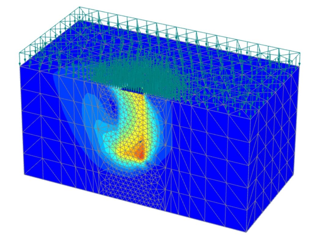 Suction anchor foundations in clay Offshore Wind PLAXIS 3D